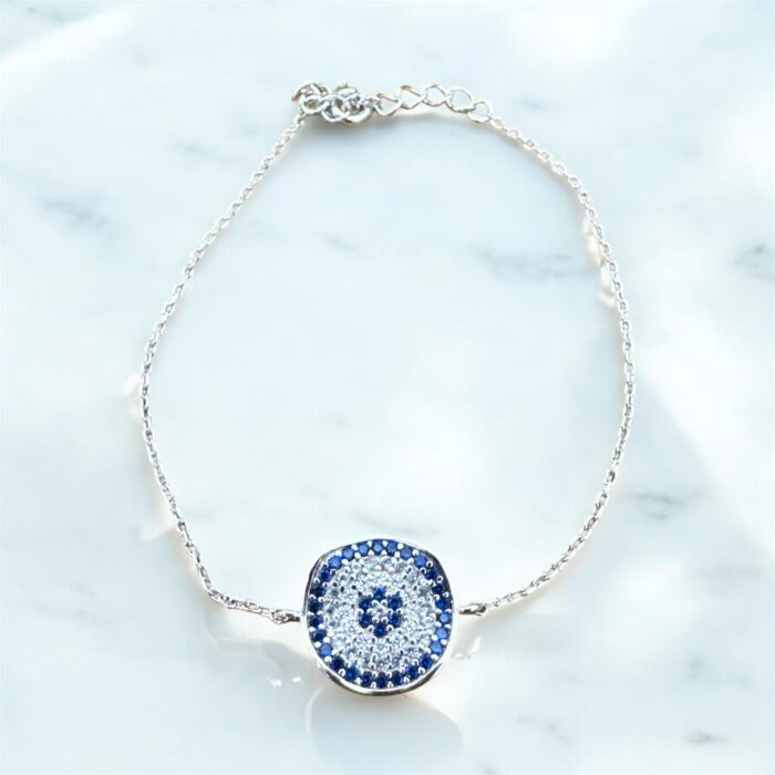 Βραχιόλι στόχος μπλε silver925 - Image 1